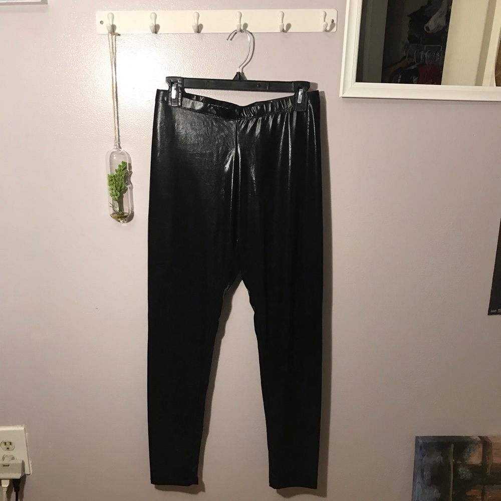 Fake Leather Spandex Leggings!
